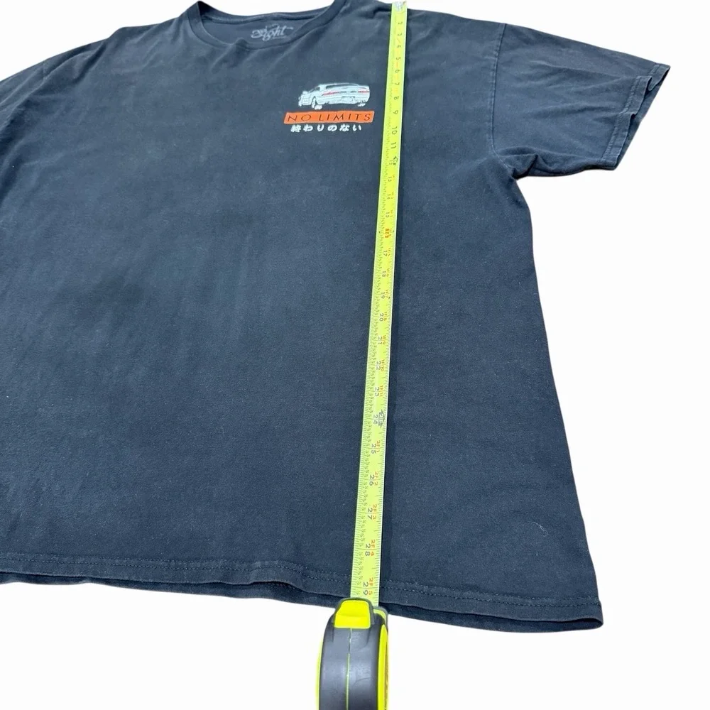 Eighty Eight Brand Men's Tokyo No Limits Graphic‎ T-Shirt Black Japanese Car 2XL - Picture 4 of 5
